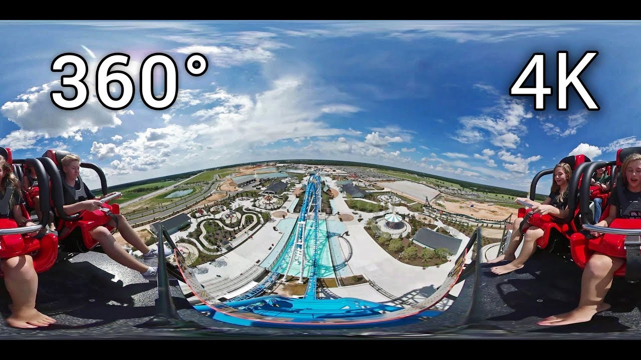 Rollin' Thunder 360&deg; front seat on-ride 4K POV The Park at OWA