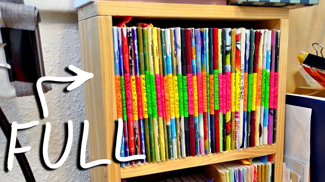 I Filled My Pocket Notebook Bookshelf!