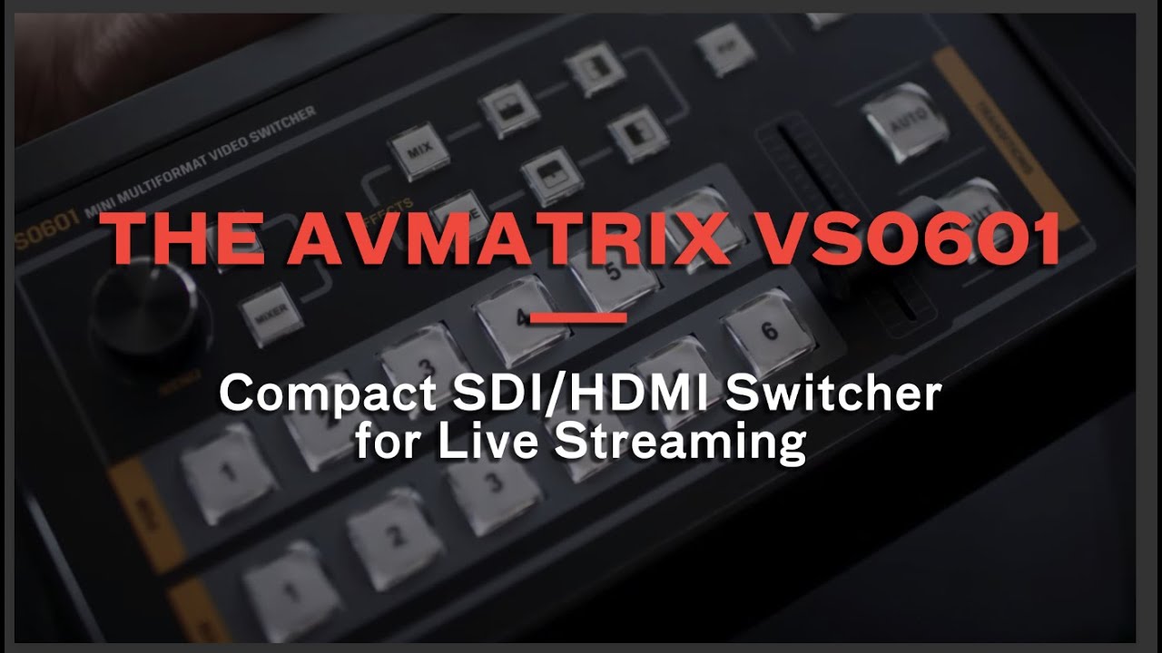 UNBOXING THE AVMATRIX VS0601 MINI 6 CHANEL MULTI-FORMAT VIDEO SWITCHER