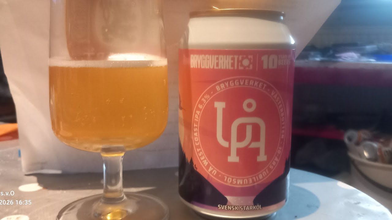 Ölprovning med DWBH: Bryggverket Jubileum öl 10 år  West Coast Ipa 6,3% Från Umeå  Arklnr:32299