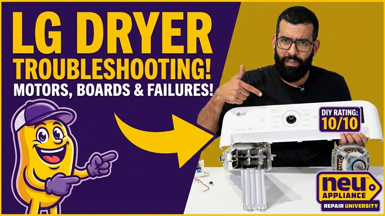 LG Dryer Troubleshooting: Motors, Boards, & Common Failures