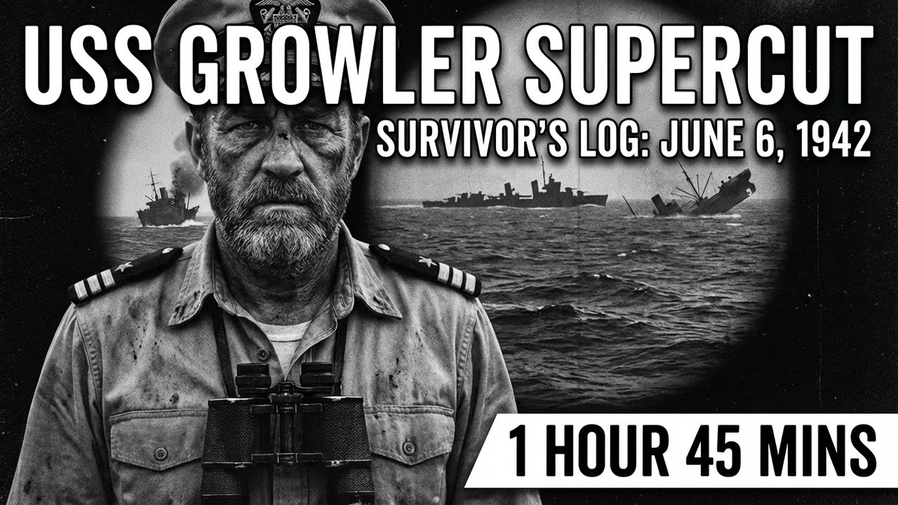 Silent Hunter 4 – USS Growler Full Career | Black & White WWII Supercut
