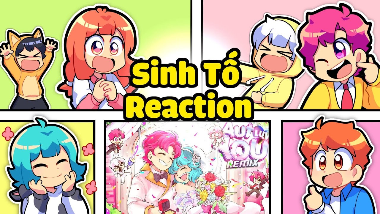 HIHA VÀ SINH TỐ TEAM REACTION AUT LOVE YOU REMIX TRONG MINECRAFT *HIHA REACTION 😍🤩