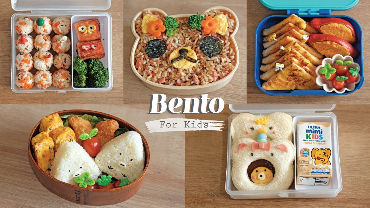 Bekal Sekolah Sepekan | 5 Ide Bekal Sekolah Anak Untuk Seminggu | Resep Bento Anak Mudah dan Lucu