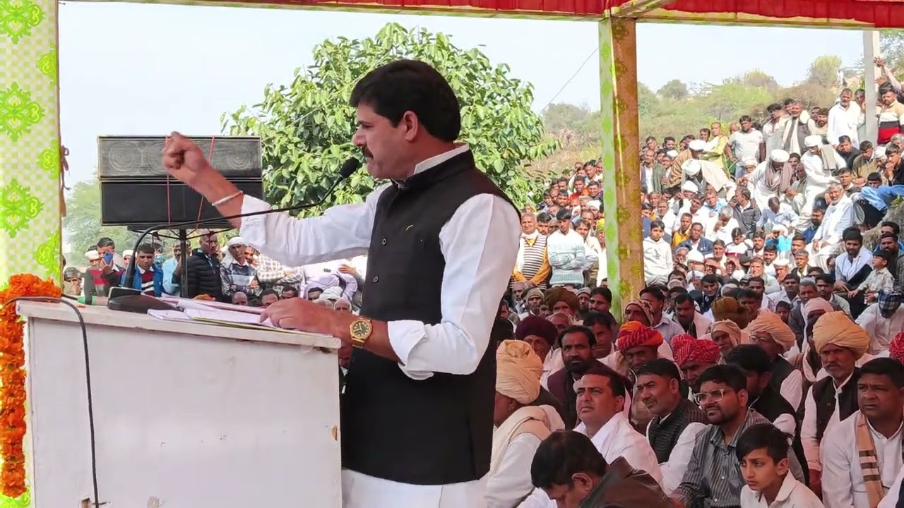 छापाला भैरू बाबा कुहाड़ा के विशाल लक्खी मेले में रामस्वरूप कसाना का सम्बोधन। 30/01/2026