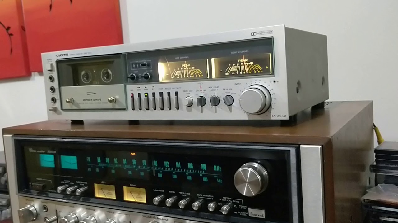 Onkyo TA-2050 Stereo Cassette Deck Direct Drive AccuBias Demo