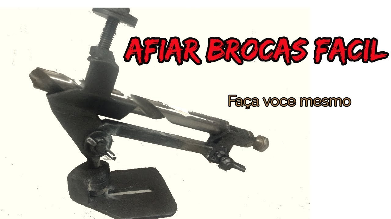 Gabarito para afiar brocas de furadeira facil