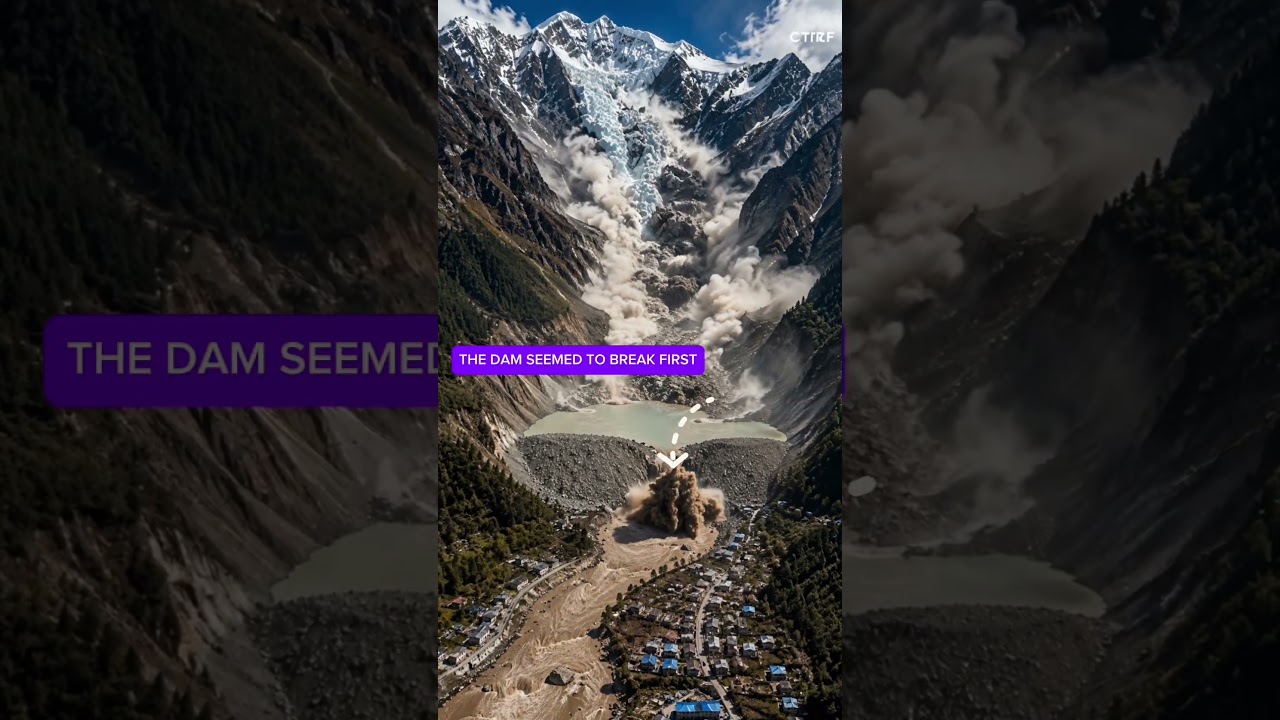 You Noticed the Dam Breaking First&hellip; But Look Above #nepal #flood