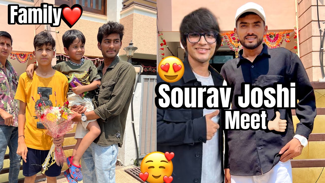 Meet Sourav Joshi Vlogs😍|| piyush joshi || Sourav Joshi Society tour || Saurav Joshi New Home Tour🏠