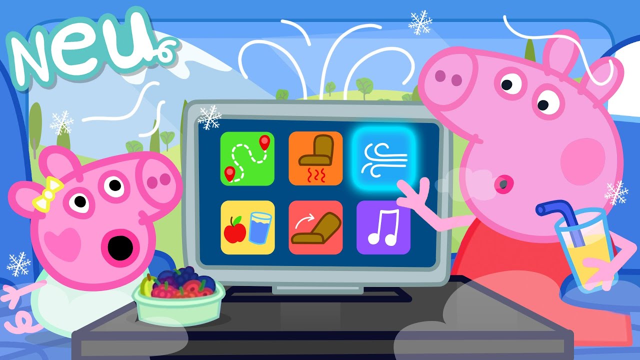 Peppa-Wutz-Geschichten 🚝 Der schicke Zug 🌬️ Videos für Kinder