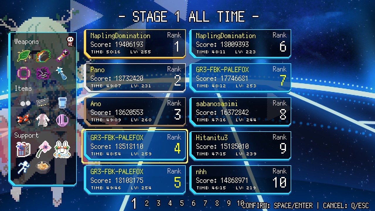 HoloCure v0.7 - Ceres Fauna, 18,518,110pts, 48:54 (New PB)