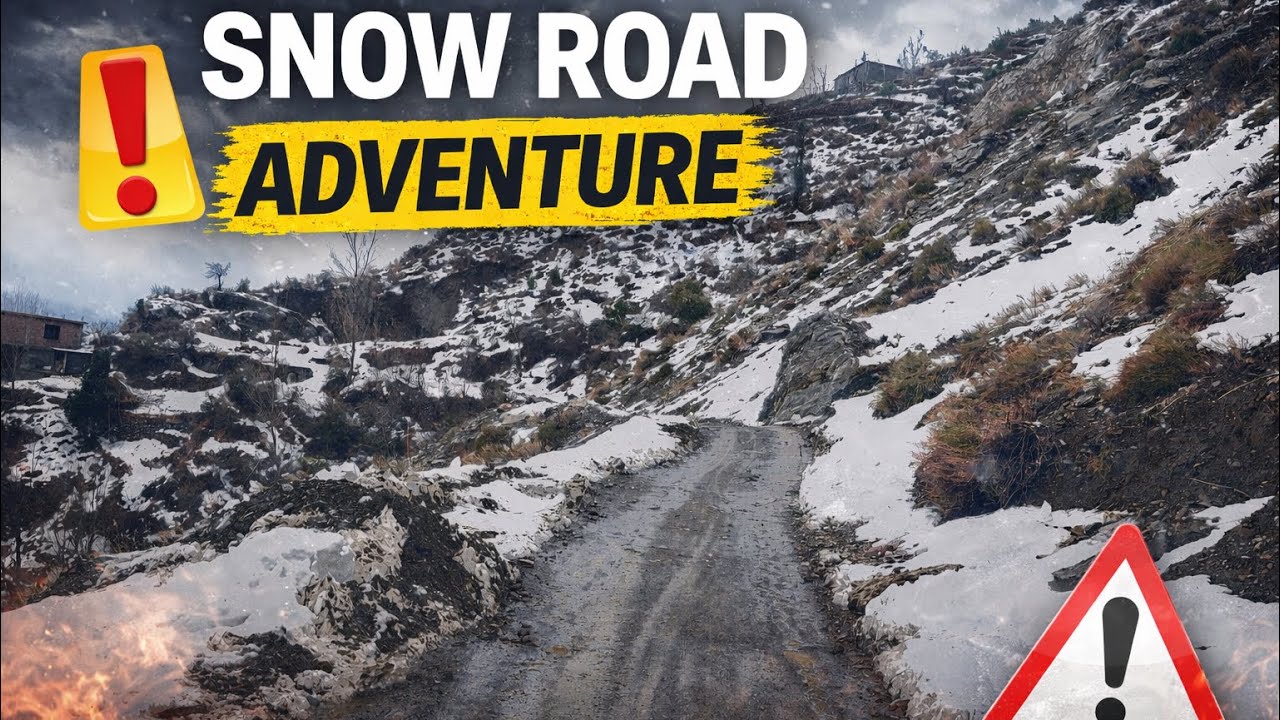 Snow Road Adventure in the Mountains