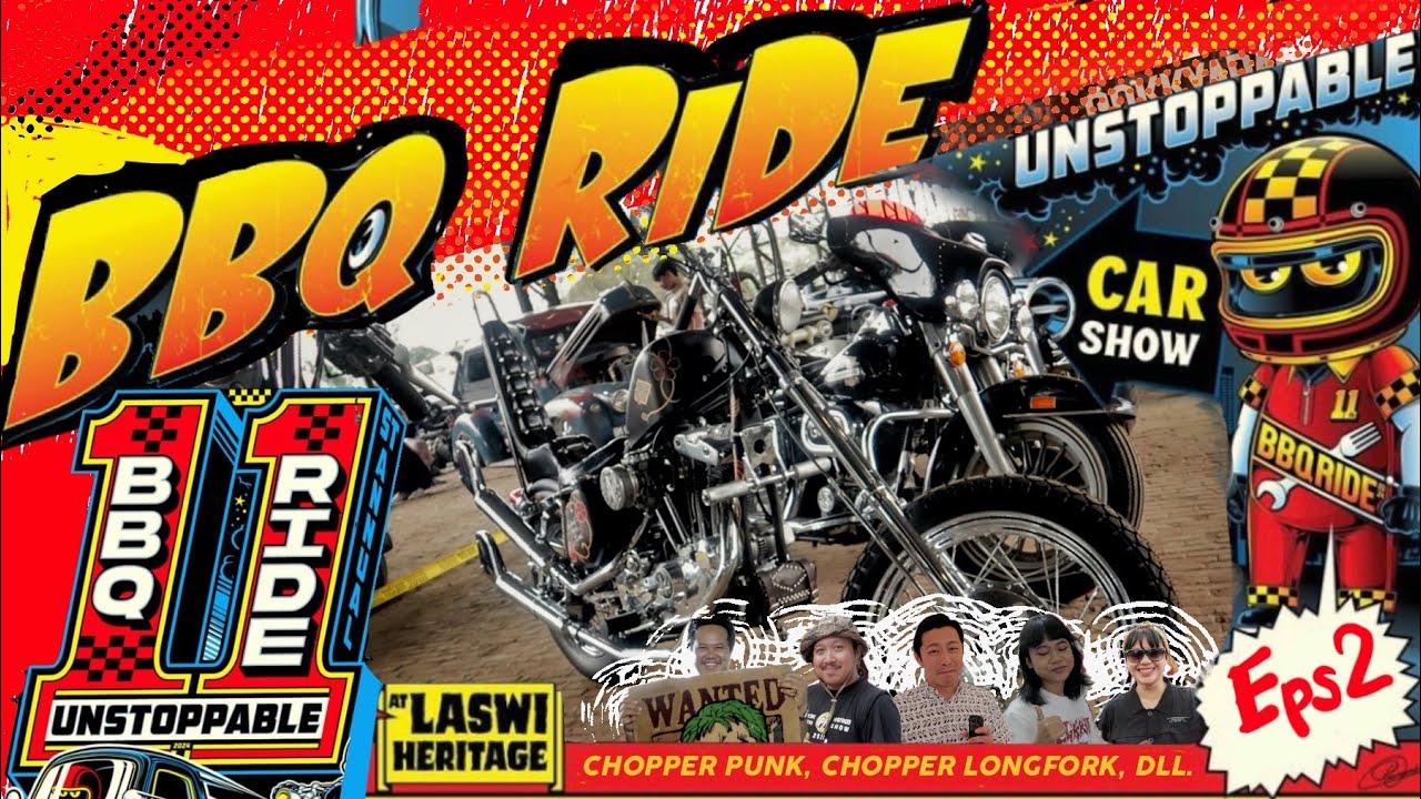 BBQ RIDE 2024 FULL SERUNYA! CHOPPER, ARTWORK, PERFORMANCE! Part 2