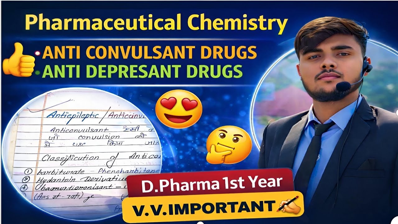 Pharmaceutical Chemistry – Anti Convulsant & Anti Depressant Drugs