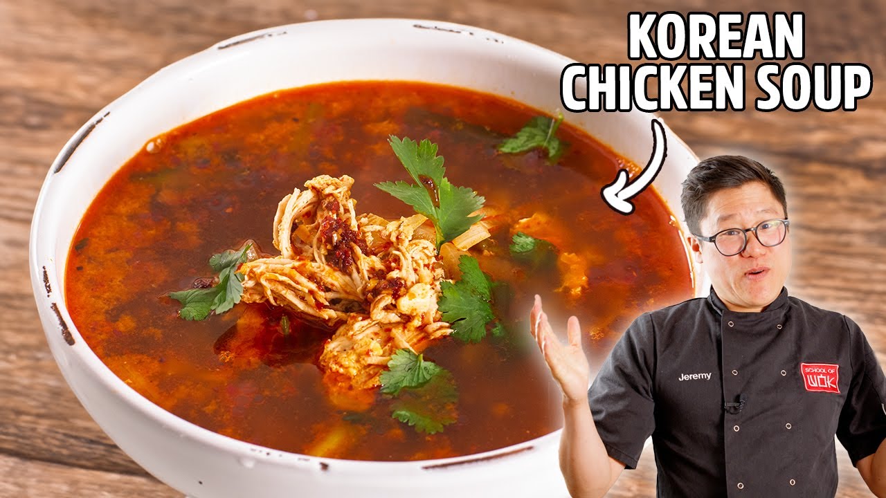 Spicy & Flavourful Korean Chicken Soup Recipe!