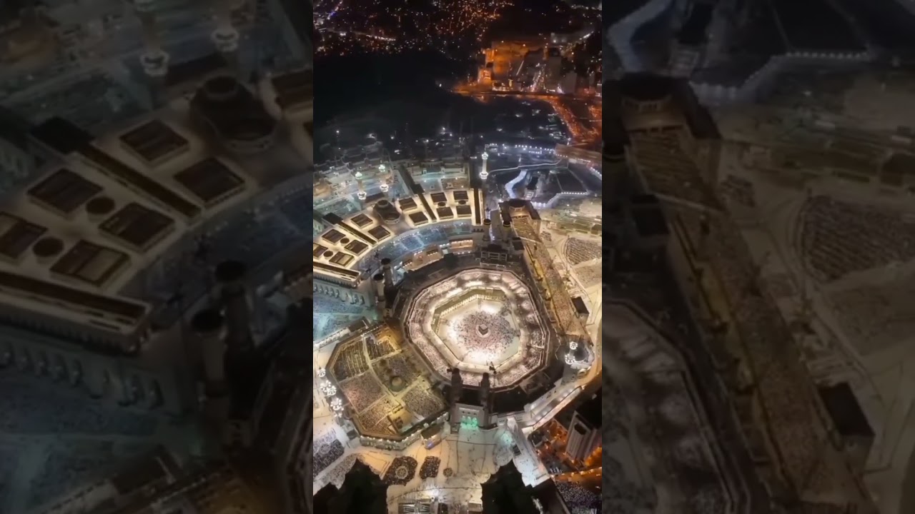 Beautiful view of Mecca 🕋 😍 Drone View #youtubeshorts #dronevideo #viral