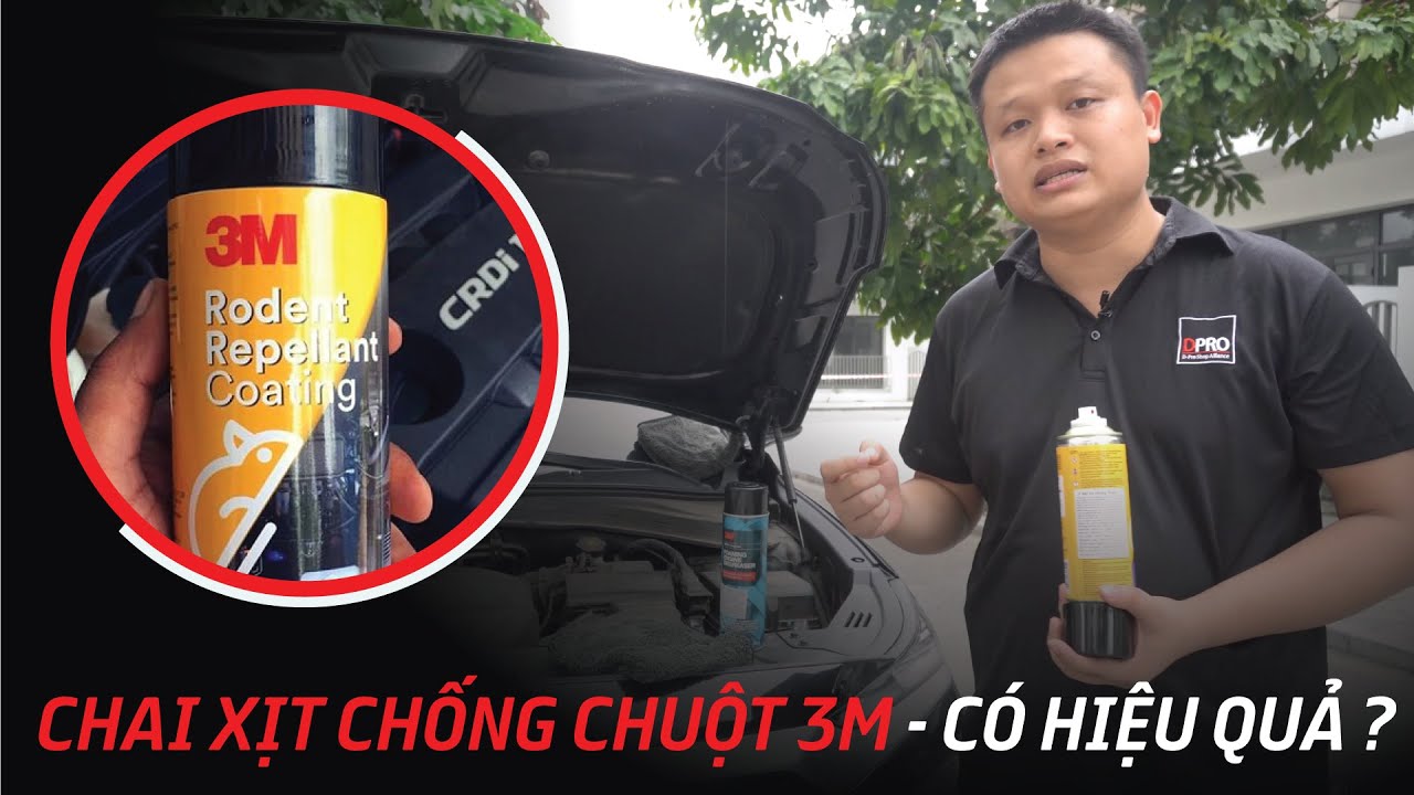 Giới Thiệu Chai Xịt Chống Chuột 3M Rodent Repellant Coating 250g