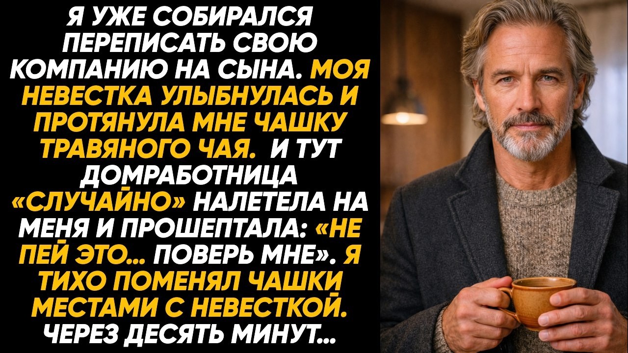 Невестка дала мне травяной чай перед встречей, но служанка тихо прошептала: «Не пей… поверь мне».