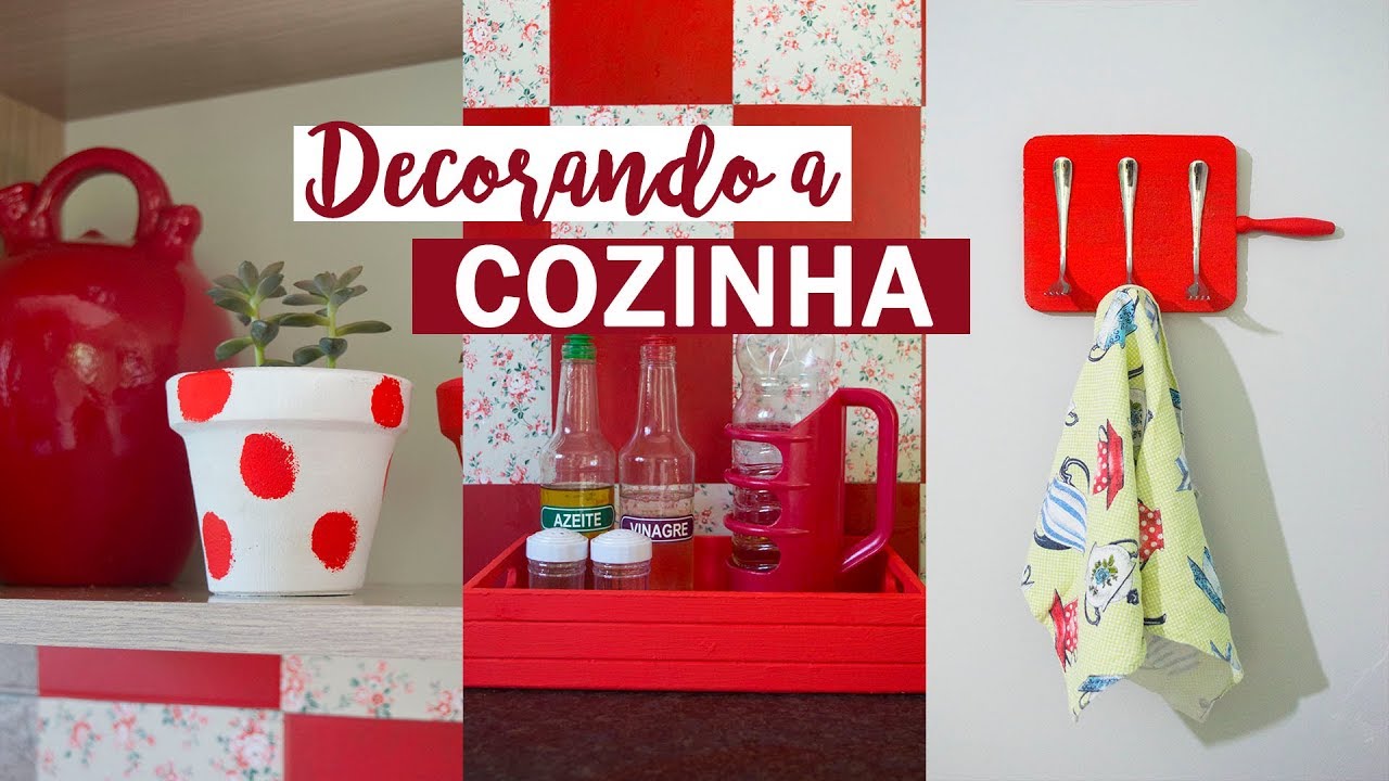 DIY - Ideias FÁCEIS e BARATAS de decoração para a cozinha #4 | #InaraTodoDia28