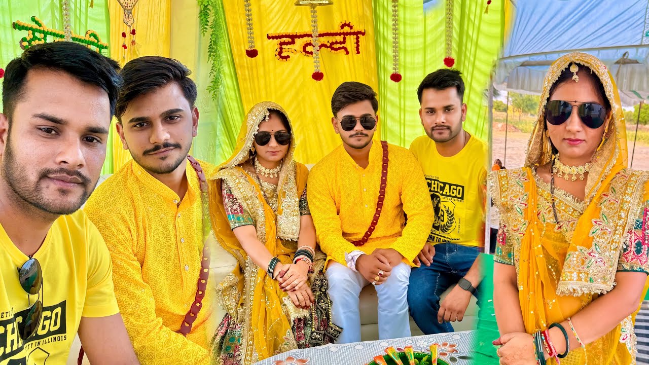 आज भाई की हल्दी और मेहंदी की रस्म किया 💛 | Mousam Meena Vlogs | #vlog