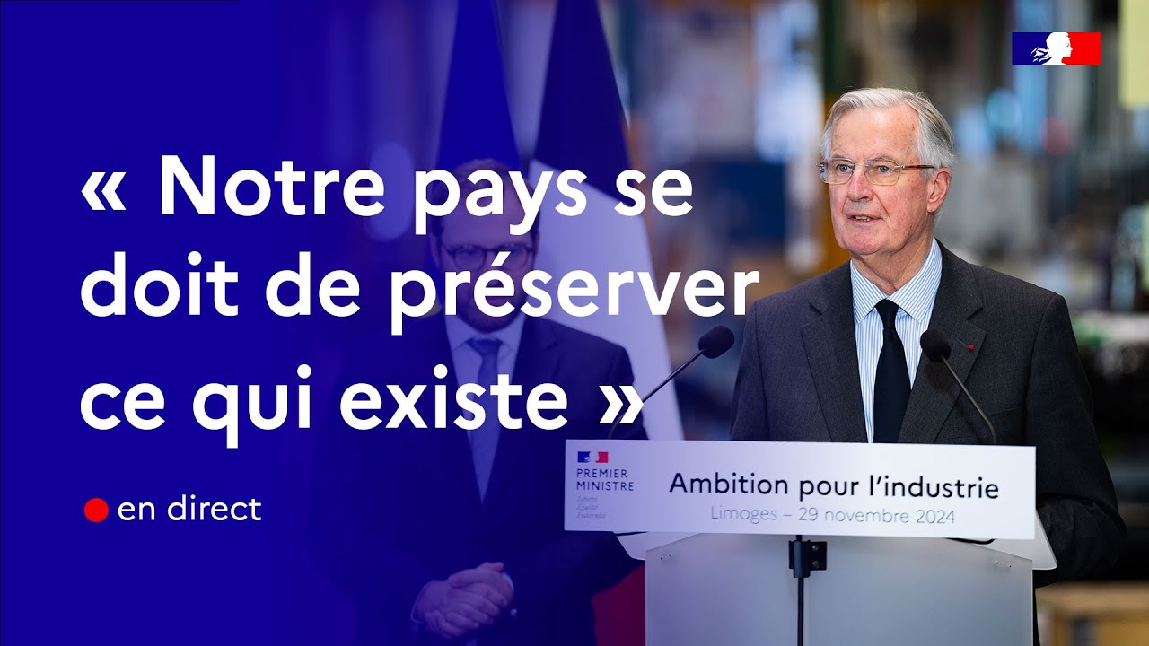 Ambition industrielle : discours du Premier ministre