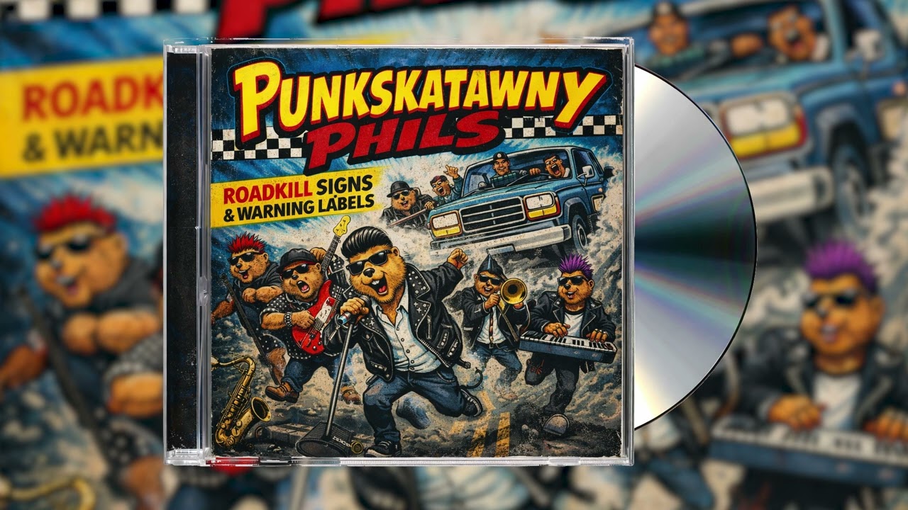 Roadkill Signs & Warning Labels (Punk Ska) by the Groundhog Punk Ska band Punkskatawny Phils