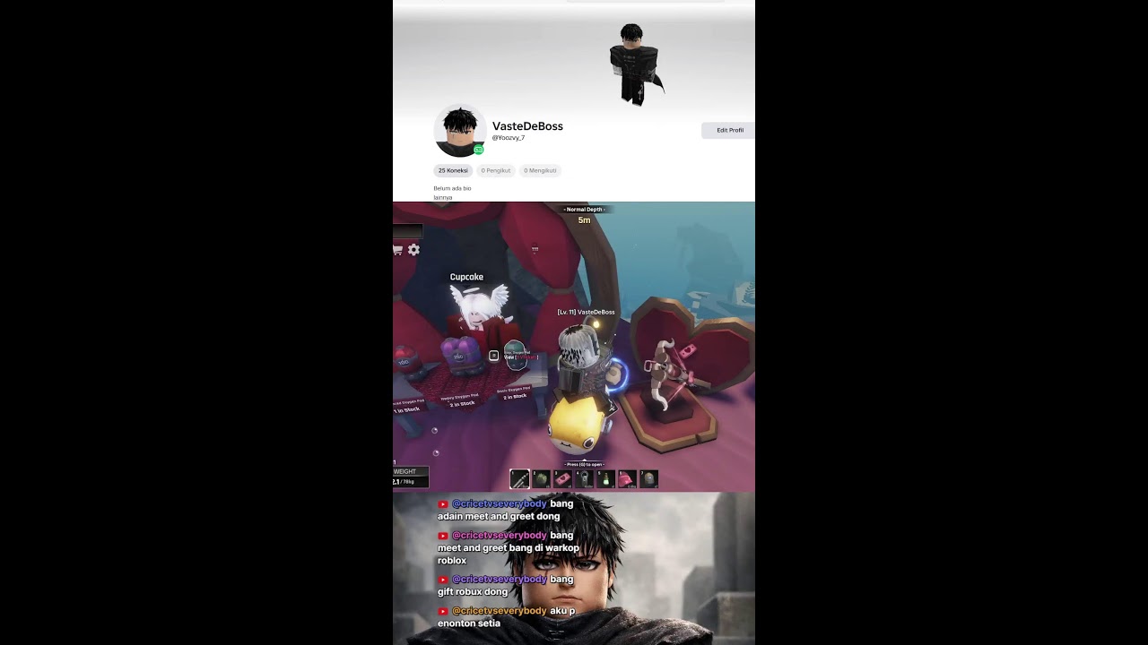 NYOBA GAME ABYSS ROBLOX #liveshort