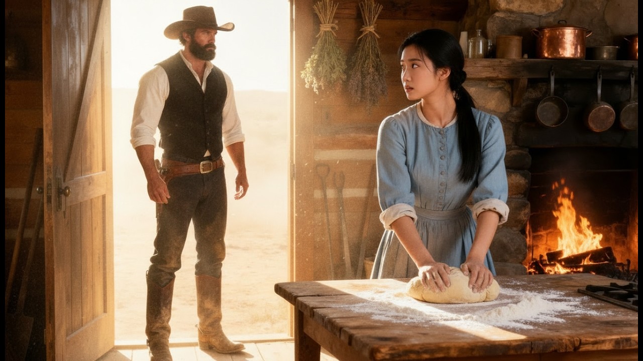 “No One Loves a Widow,” The chinese girl Whispered— The Cowboy’s Answer Shocked the Whole Ranch