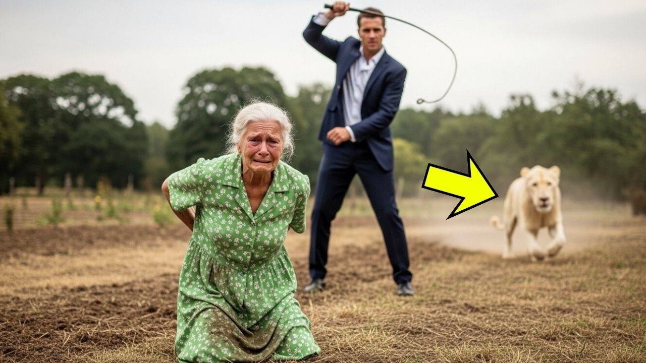 FILHO MILIONÁRIO humilha e CHICOTEIA a sua MÃE IDOSA DE 85 ANOS, até que o LEÃO ALBINO…