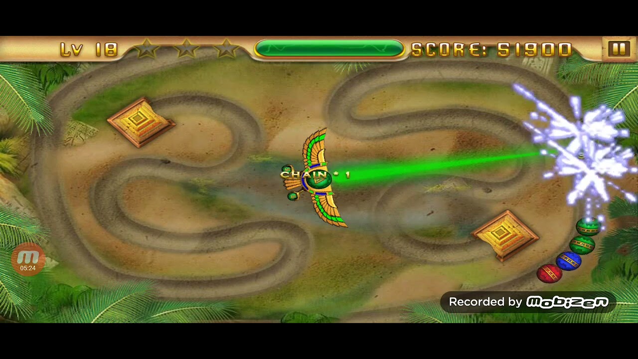 Temple of Anubis (Zuma game) - Level 16 to 20