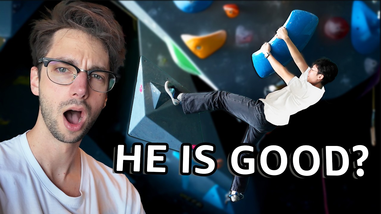 I Challenged @SquashyBoy To Try Rock Climbing... (And did not expect this)