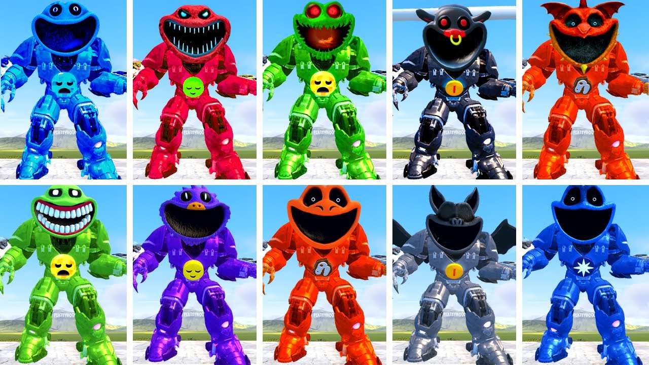 ALL MECHATITAN FORGOTTEN OF ALL SMILING CRITTERS FAMILY - POPPY PLAYTIME CHAPTER 4 In Garry's Mod!