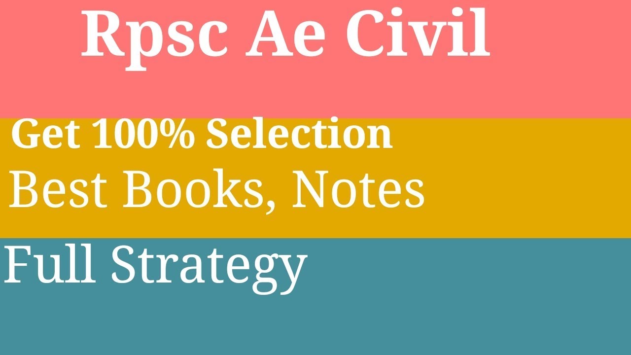 How to Crack RPSC AEN CIVIL ,BEST BOOKS ,NOTES.HOW Prepare for Rpsc Aen . With useful Study material