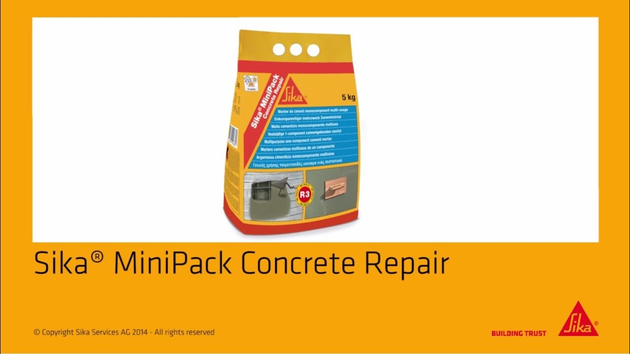 Sika®MiniPack Concrete Repair - great workability!