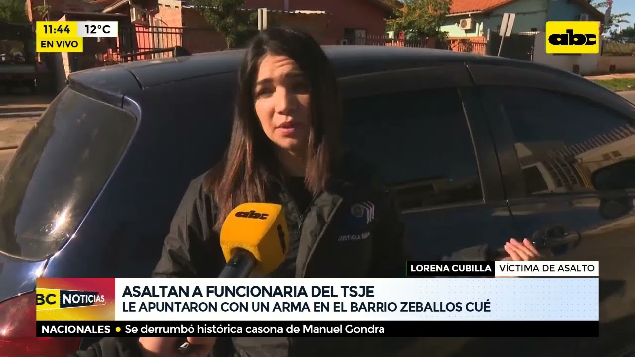 Zeballos Cué: a punta de pistola, asaltan a funcionaria del tsje