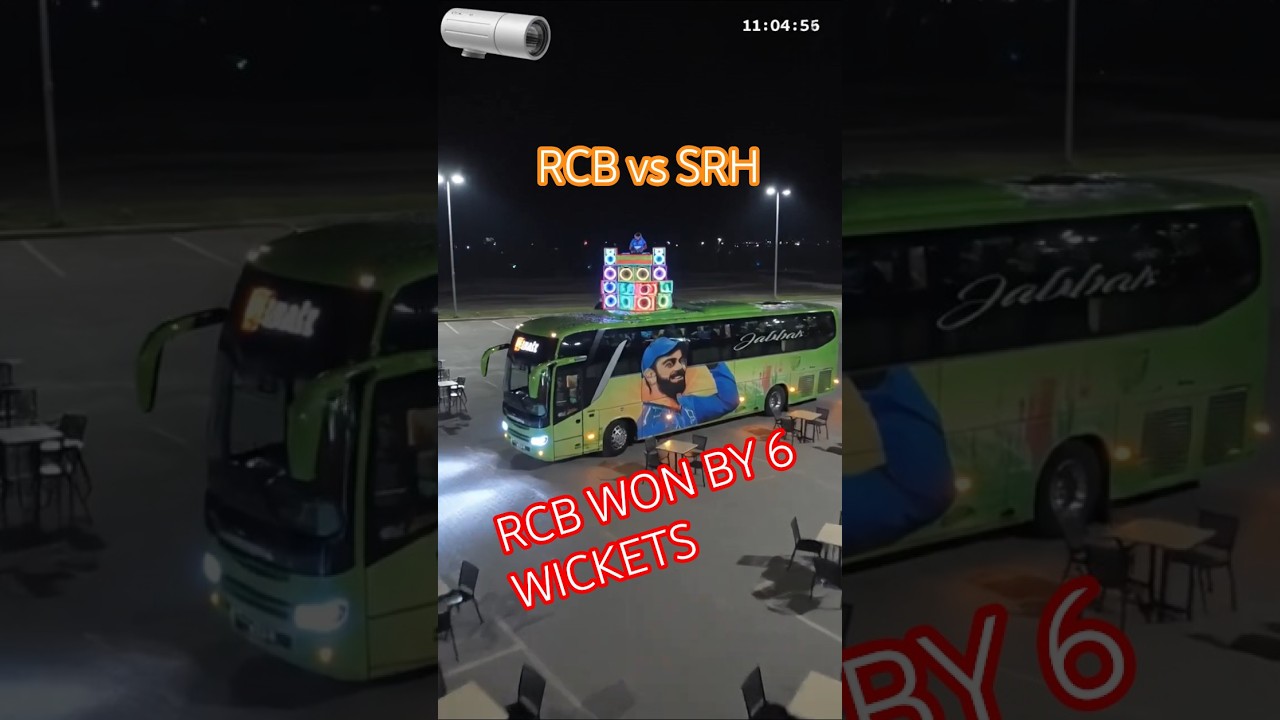 IPL 2026 1st Match RCB Vs SRH . RCB Won By 6 Wickets. #rcb #srh #jabbarbus  #Jabbartravels .