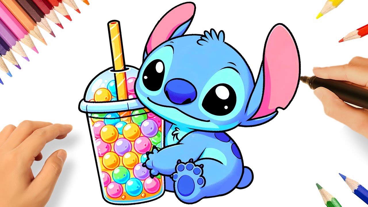 COMMENT DESSINER STITCH FACILE 💗