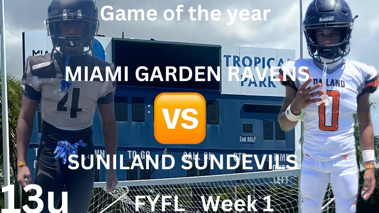🚨THE GAME OF THE YEAR 🏈 SUNILAND SUNDEVILS 🆚 MIAMI GARDEN RAVENS PLAYING FOR THE KING OF DADE