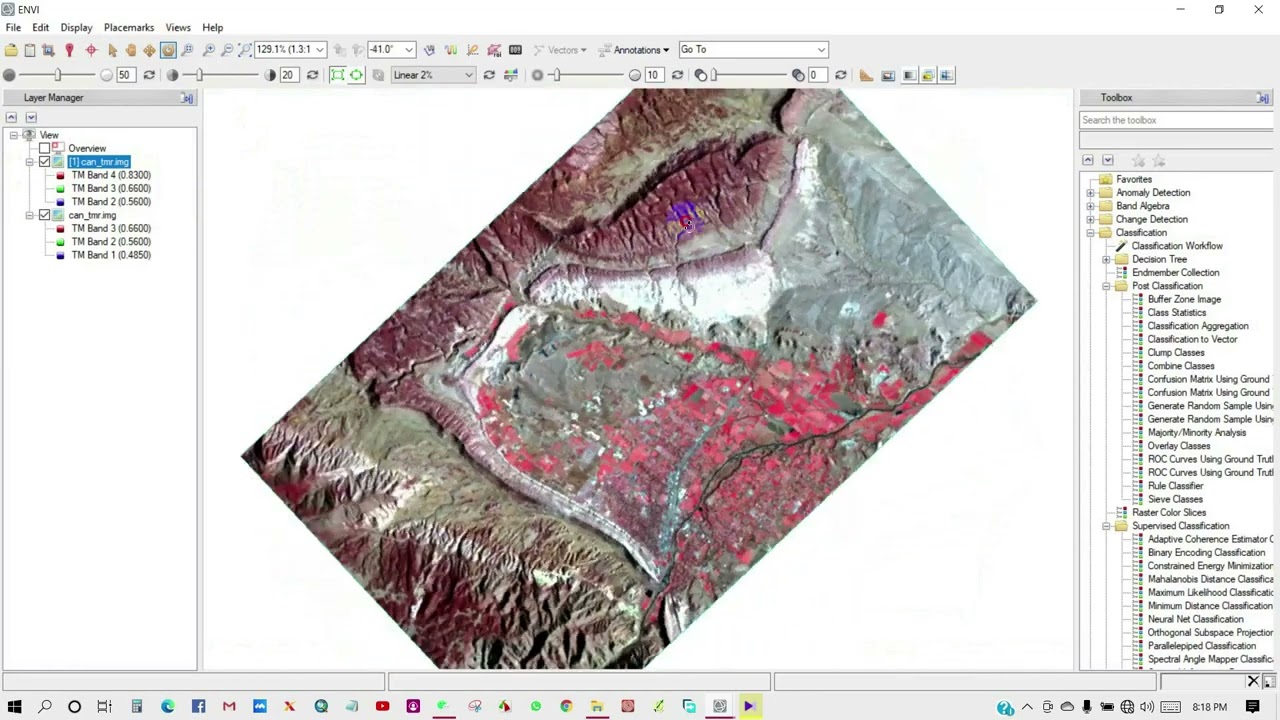 ENVI Tutorial 1: ENVI for Absolute Beginners, Interface, Navigation, Use of several Tools