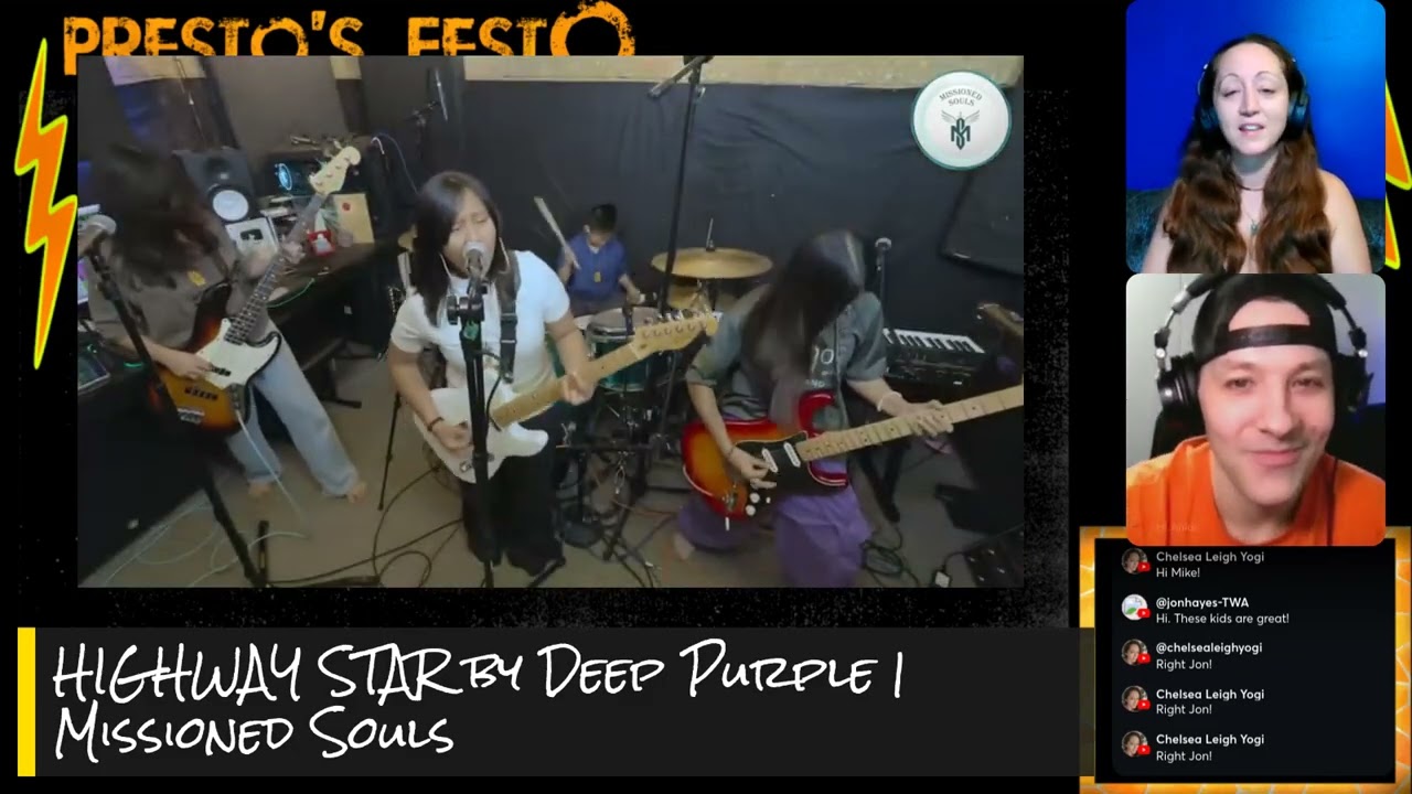HIGHWAY STAR - DEEP PURPLE [COVER] MISSIONED SOULS [REACTION] PRESTO'S FESTO
