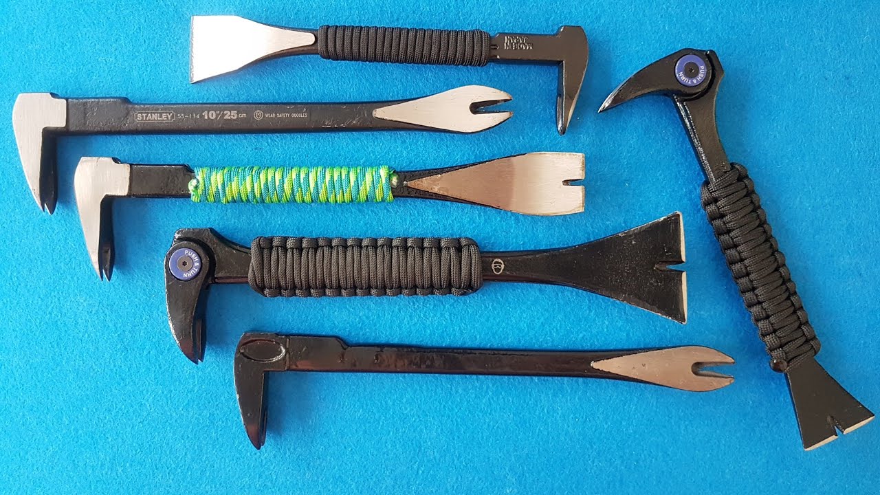 Palancas japonesas compactas (japanese cat claw pry bars) a escena: Polivalentes y ligeras.