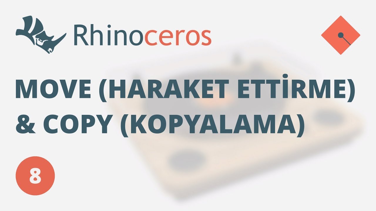 Yakın Kampüs - Rhinoceros Ders 8 - Move (Hareket Ettirme) ve Copy (Kopylama) Komutları