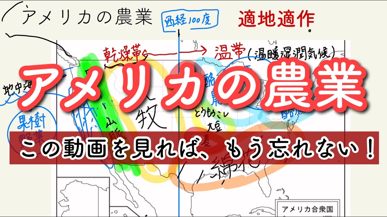 アメリカの気候と農業