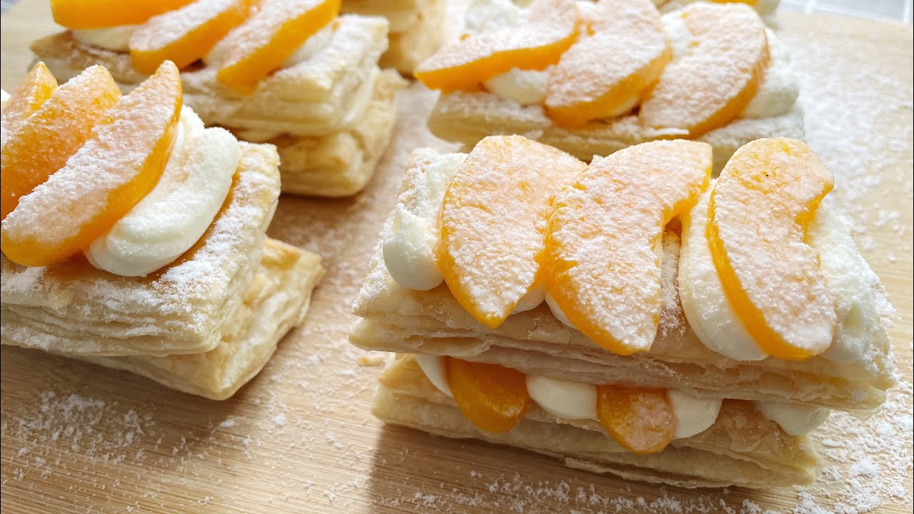 Peach Mille Feuille | Peach Strudel ala Kenny Hills