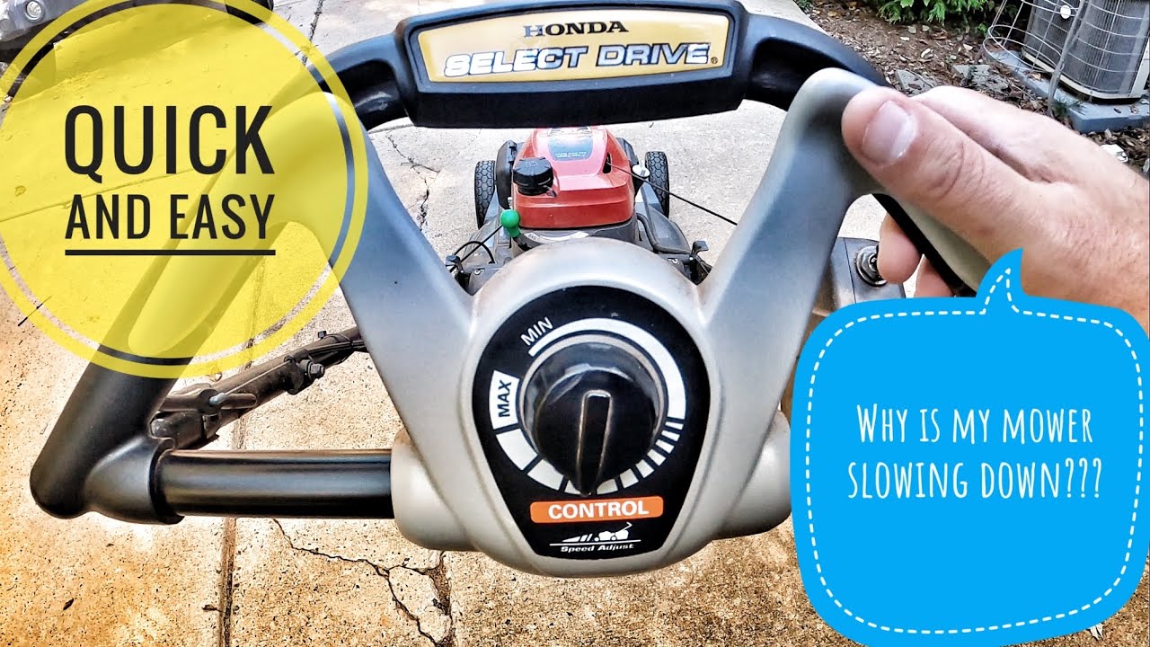 How to Adjust the Drive Cable on Self-Propelled Lawn mower - Quick Fix