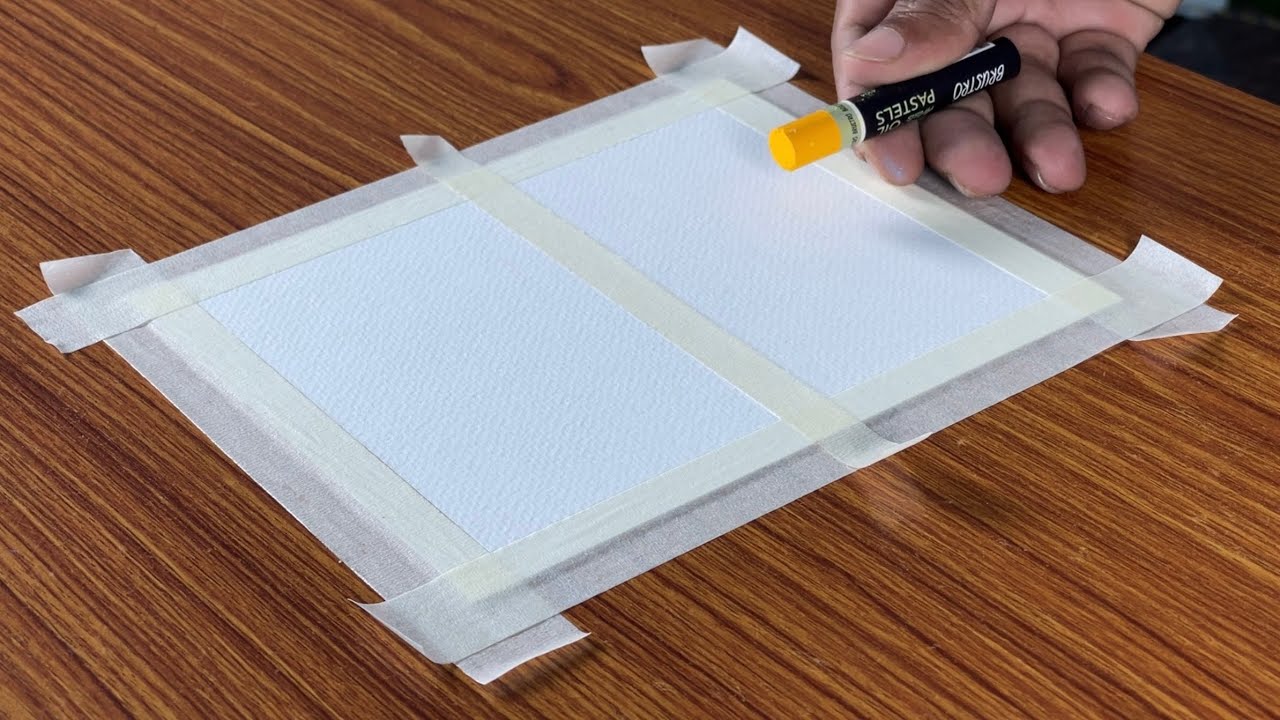 Easy Drawing for Beginners / Beautiful Riverside Sunset Scenery with Oil Pastels / Step by Step