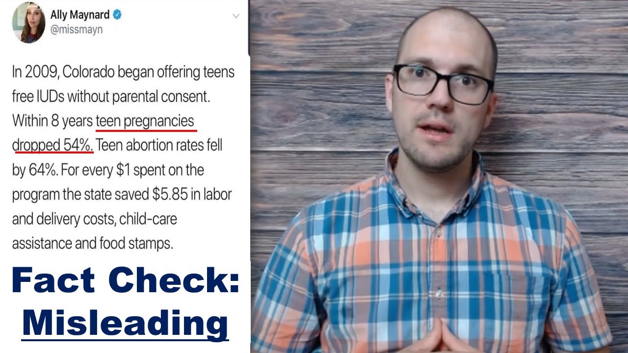 Fact Checking this Colorado Teen pregnancy tweet that just won't go away!