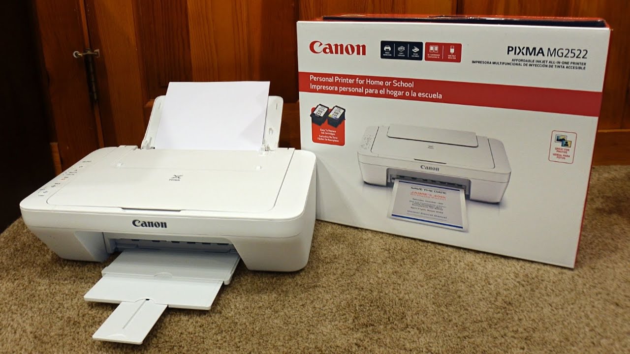 Как настроить принтер Canon Pixma MG2522 по Wi-Fi и установить чернила