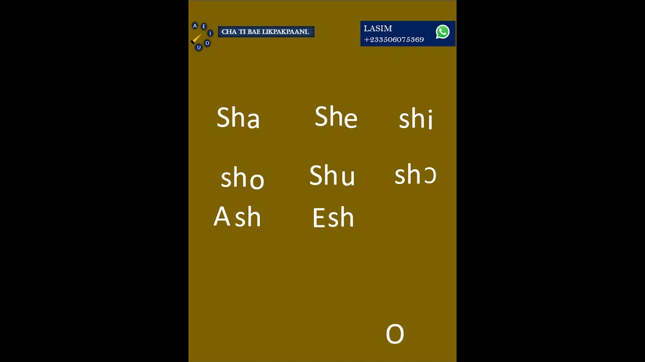 Lecture 20 (three letter_ Sha, She, Shi) 