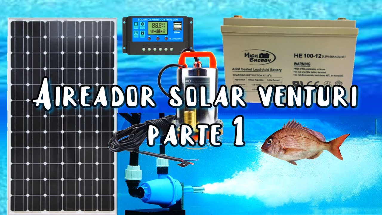 Agronegocios aireador solar Venturi para piscicultura parte 1